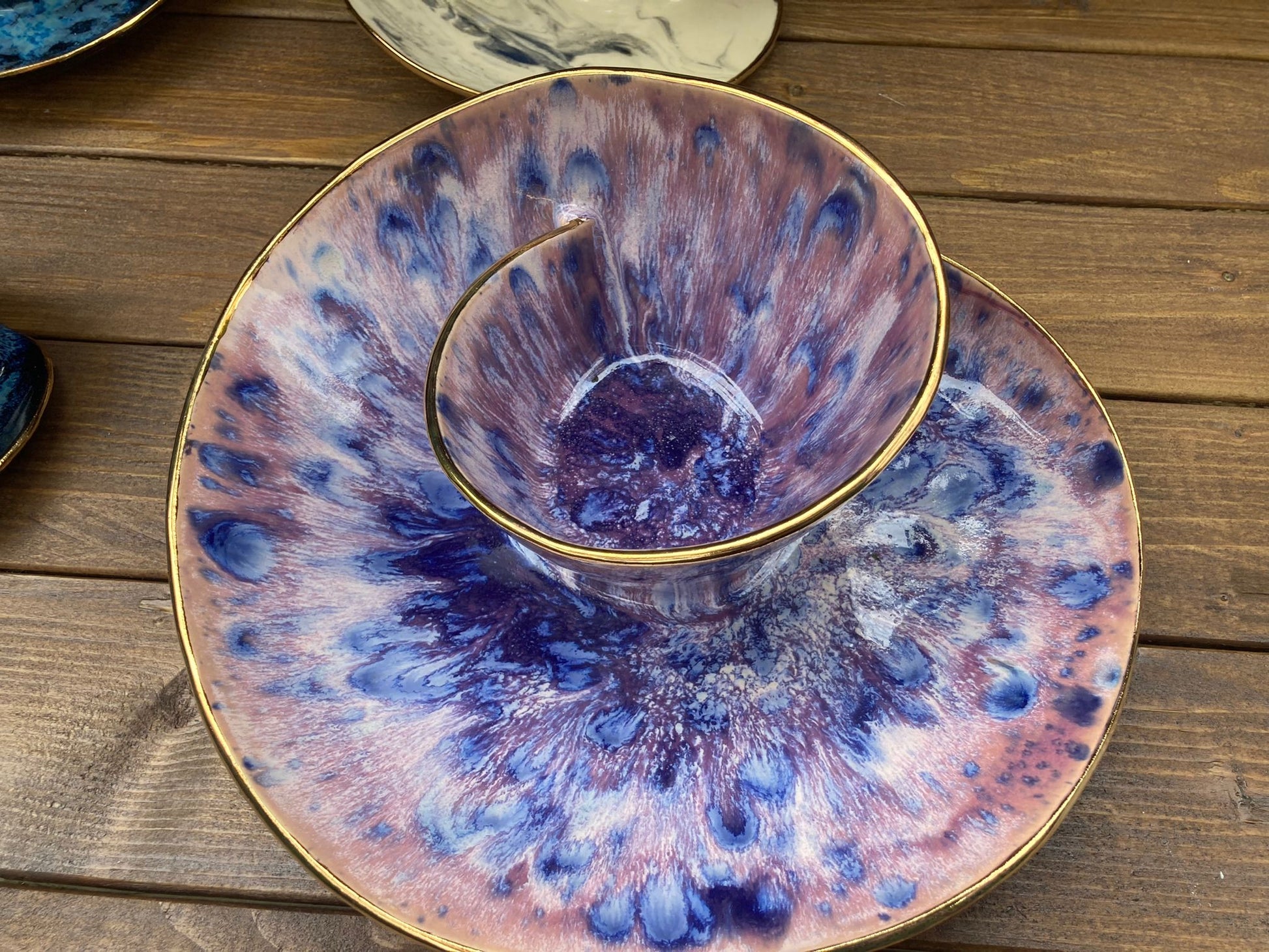 Stoneware Wok (20cm) _Bluebell Purple