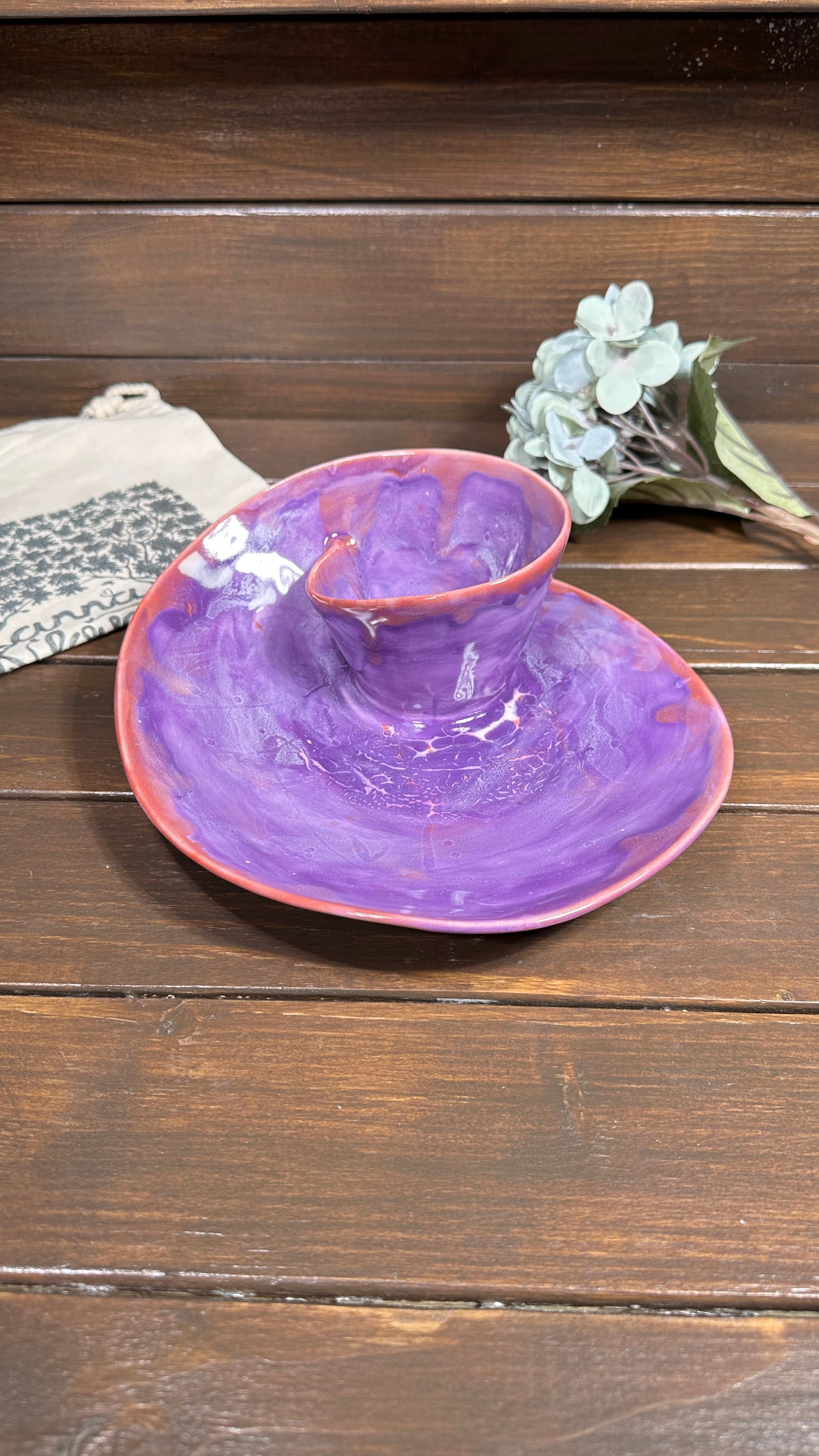 #M13 Medium Glaze Effect Swirl Bowl