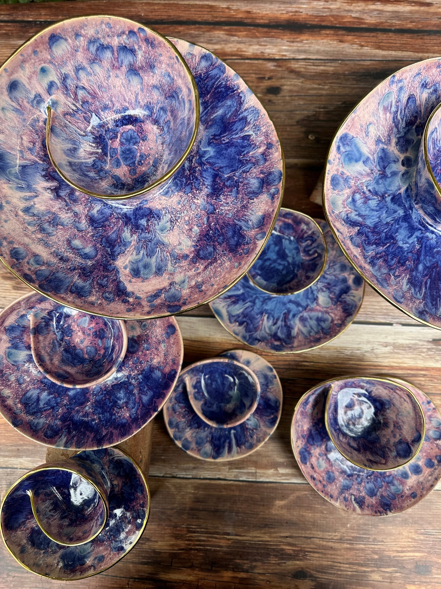 PREORDER PURPLE ROCK Swirl Bowl